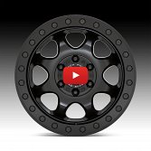 Black Rhino Venture Beadlock Matte Black Custom Truck Wheels 4